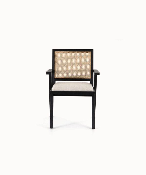 Upholstered Cane Dining Chair