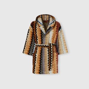 bathrobe zigzag pattern