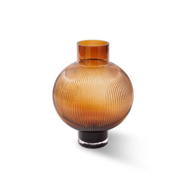 hot air ballon vase amber